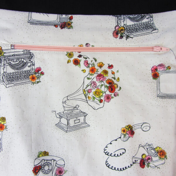 Fourre-tout bandoulière noeud de couleur corail - Sac denim - Image 6