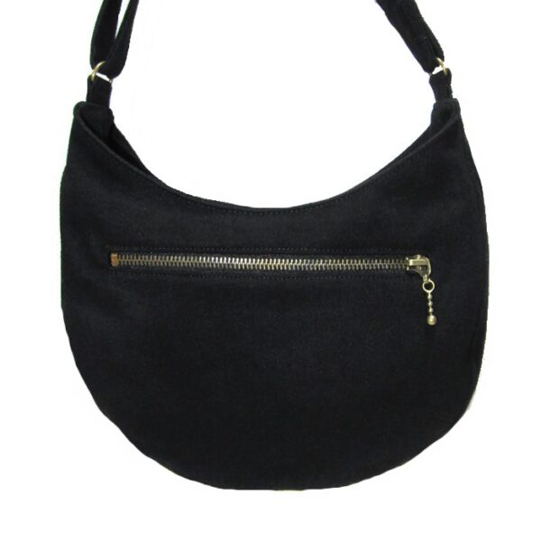 Petit sac pois noir et blanc à bandoulière - Avec ou sans noeud - Image 8