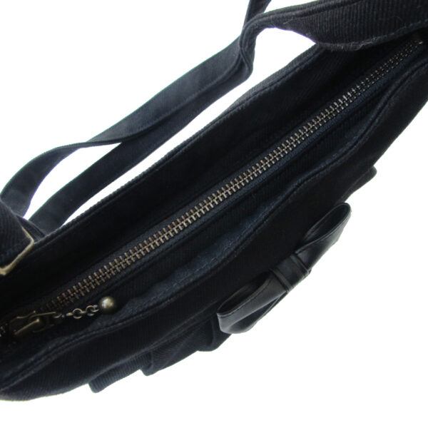Petit sac à main noir bandoulière ajustable avec ou sans noeud - Image 7