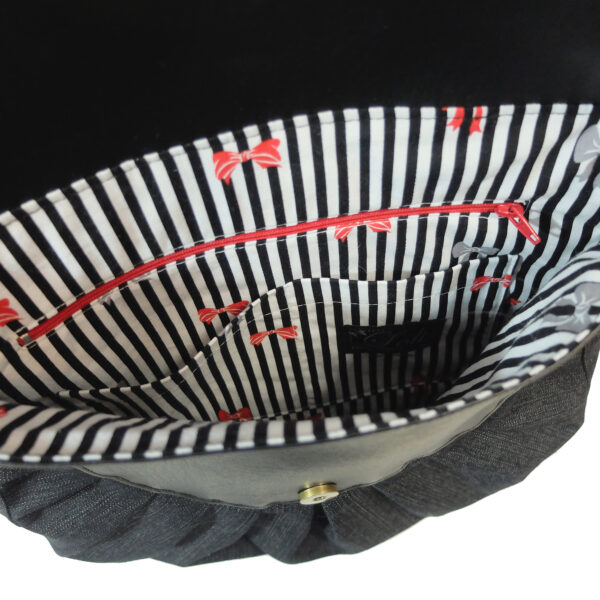 Sac à main en jeans - bandoulière ajustable avec ou sans noeud - Image 11