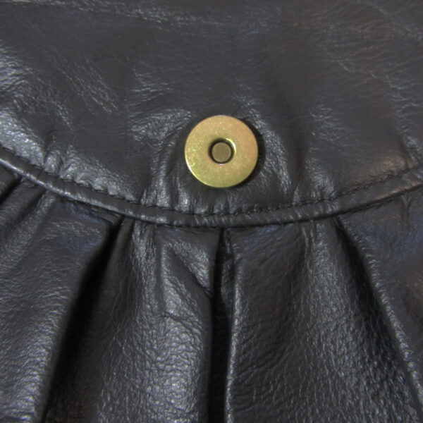 Sac bandoulière cuir noir ou rouge - Avec ou sans noeud - Image 10