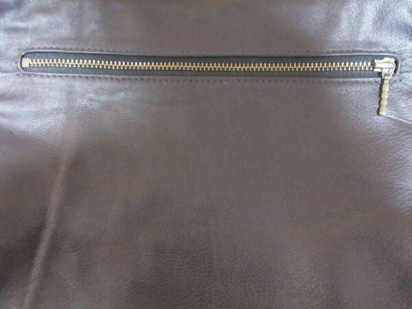 Sac à main bandoulière cuir marron avec noeud - Image 7
