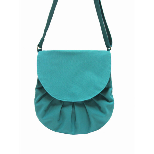 Sac bandoulière imperméable turquoise - Avec ou sans noeud - Image 5