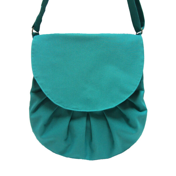 Sac bandoulière imperméable turquoise - Avec ou sans noeud - Image 4