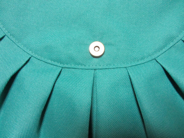Sac bandoulière imperméable turquoise - Avec ou sans noeud - Image 6