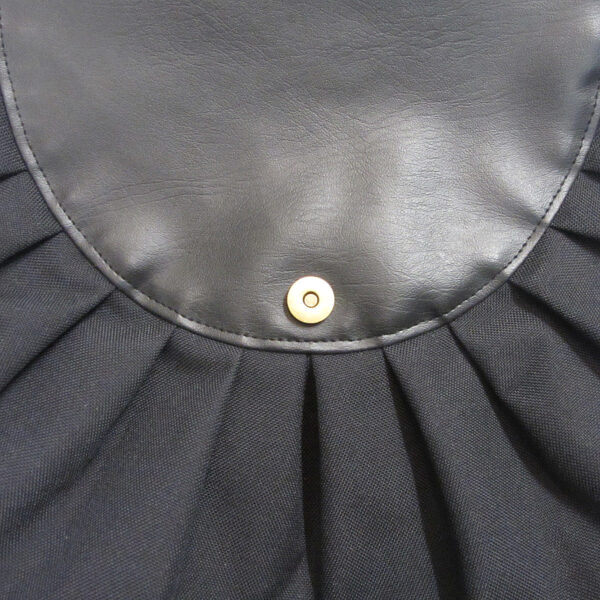 Sacoche bandoulière noir - Sac imperméable avec ou sans noeud - Image 6