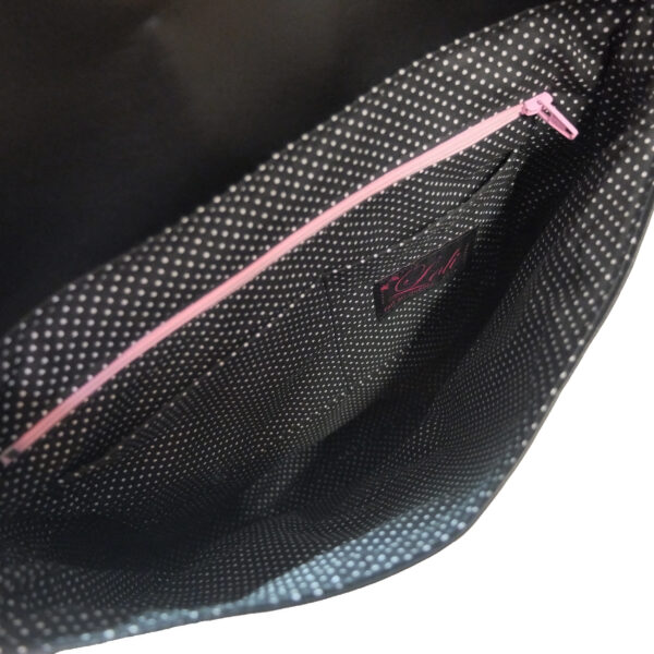 Sac tête de mort mexicaine en denim - Bandoulière ajustable - Image 6
