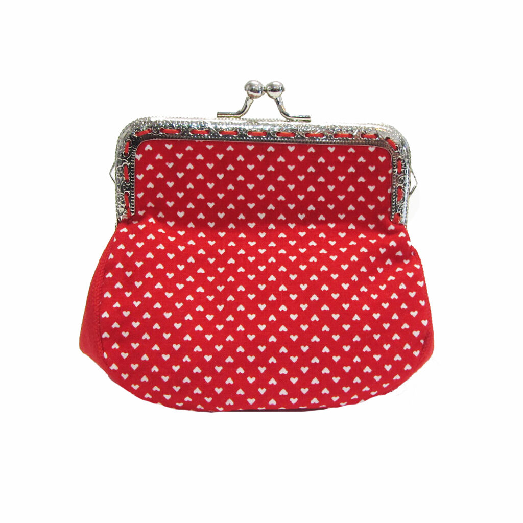 Porte-monnaie Rose En Feutrine Recyclée - Motif Lutin Cœur Personnalisable - Format 11x9 Cm, Fermeture éclair - 6