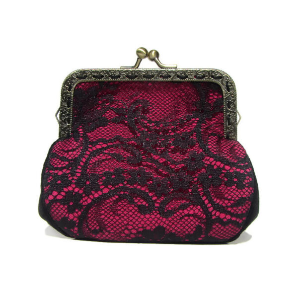 Mini sac à main dentelle noire - Porte-monnaies couleurs variées - Image 10