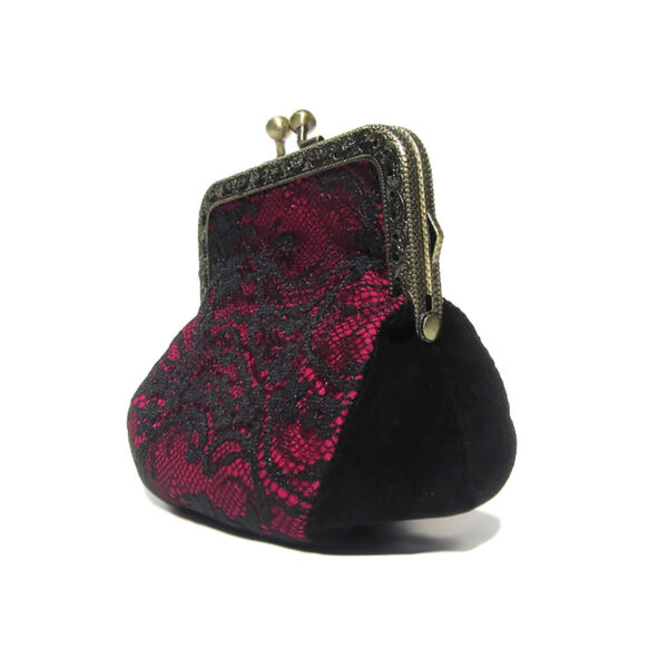 Mini sac à main dentelle noire - Porte-monnaies couleurs variées - Image 11