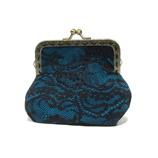 Mini sac à main dentelle noire - Porte-monnaies couleurs variées - Image 4