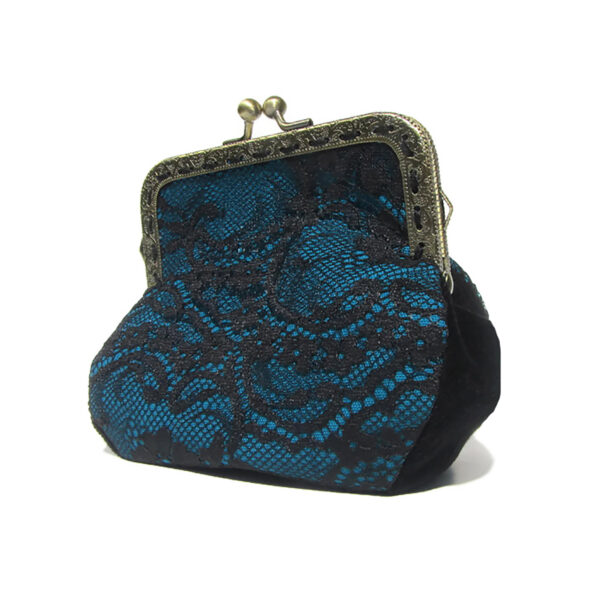 Mini sac à main dentelle noire - Porte-monnaies couleurs variées - Image 5