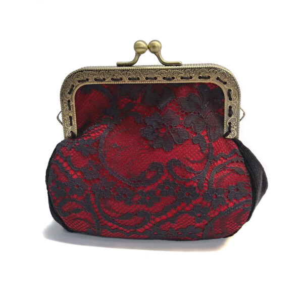 Mini sac à main dentelle noire - Porte-monnaies couleurs variées - Image 6