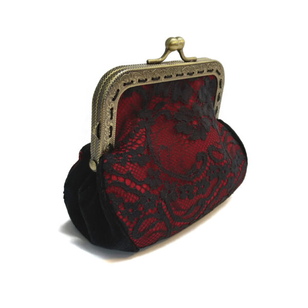 Mini sac à main dentelle noire - Porte-monnaies couleurs variées - Image 7