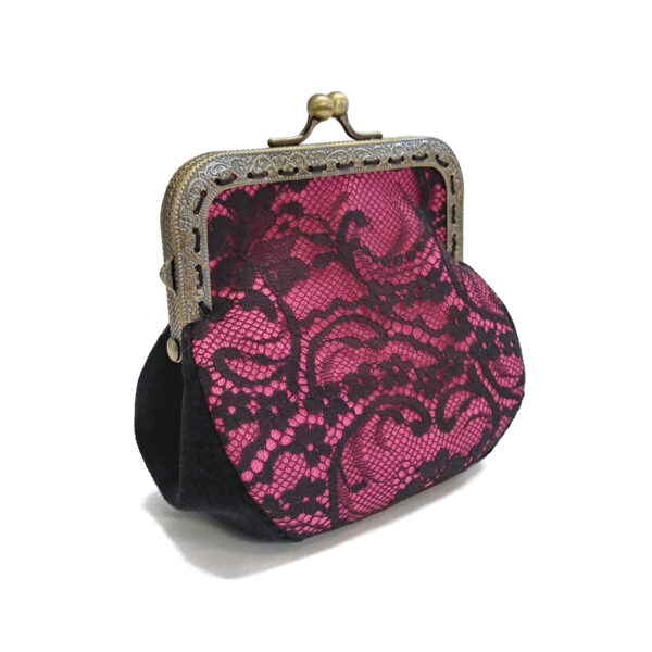 Mini sac à main dentelle noire - Porte-monnaies couleurs variées - Image 9