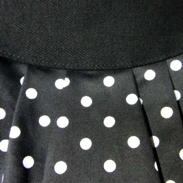 Mini sac bandoulière noir à pois blanc - Sac de taille ajustable - Image 12