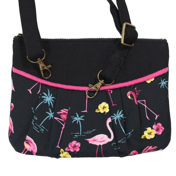 Sac multifonction flamants roses - Sac de taille bandoulière - Image 5