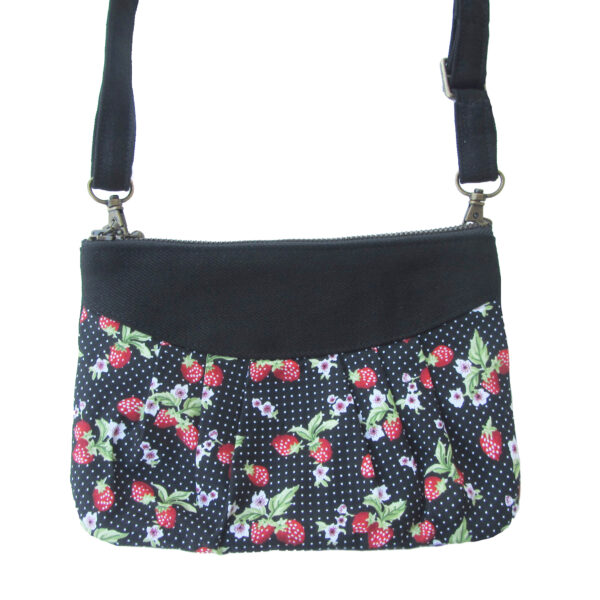 Sac de taille motif fraises - Sac à main bandoulière ajustable - Image 3