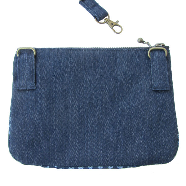 Sac de taille en denim - Sac bandoulière ajustable motif vélo - Image 8