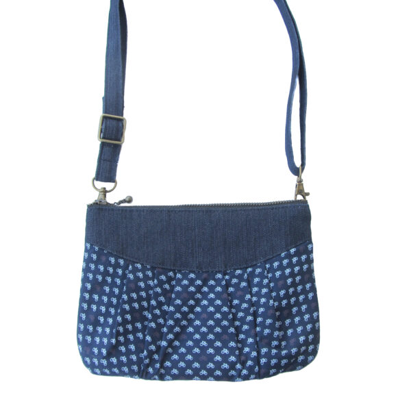 Sac de taille en denim - Sac bandoulière ajustable motif vélo - Image 4