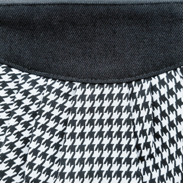 Petit sac pied de poule - Sac de taille noir avec ou sans noeud - Image 8
