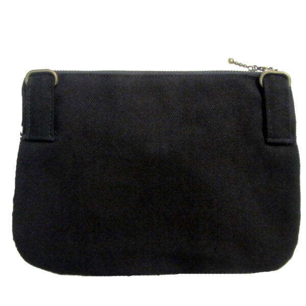 Petit sac pied de poule - Sac de taille noir avec ou sans noeud - Image 10