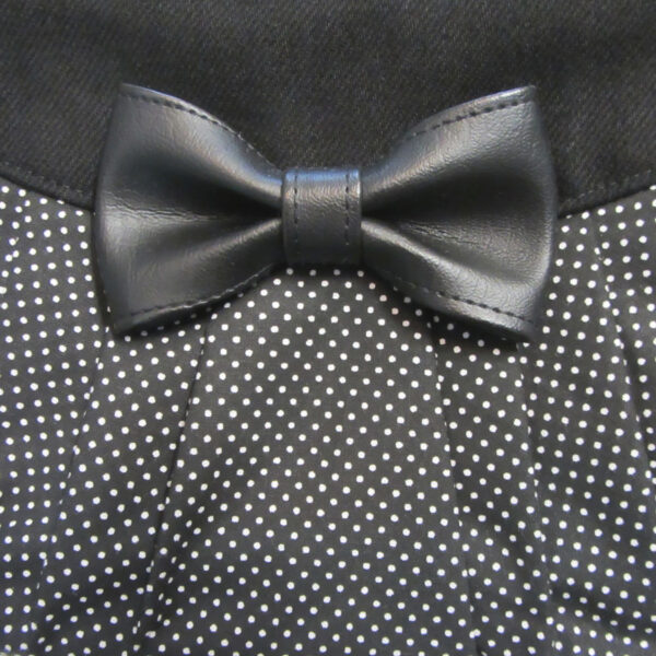 Sac de taille pois noir et blanc avec ou sans noeud - Image 5