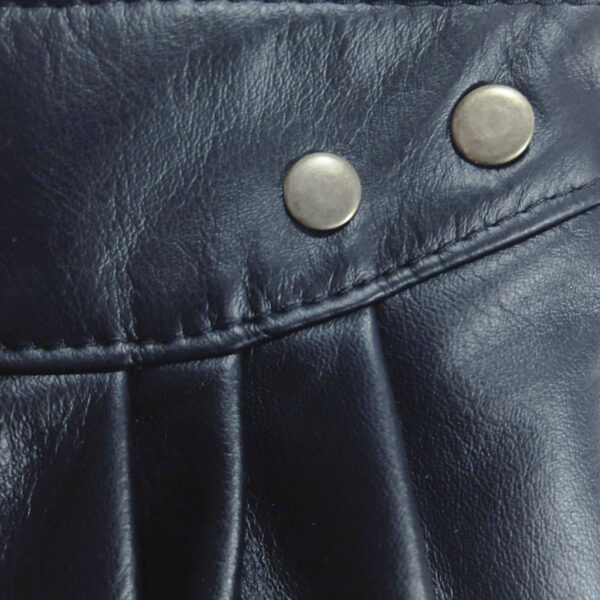 Petit sac cuir noir bandoulière détachable - Sacoche de taille - Image 6