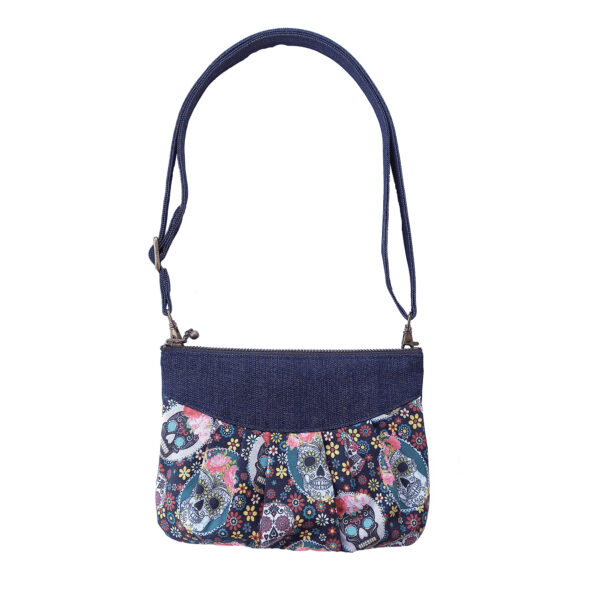 Sac de taille La muerte en denim - Sac à main ganse ajustable - Image 2