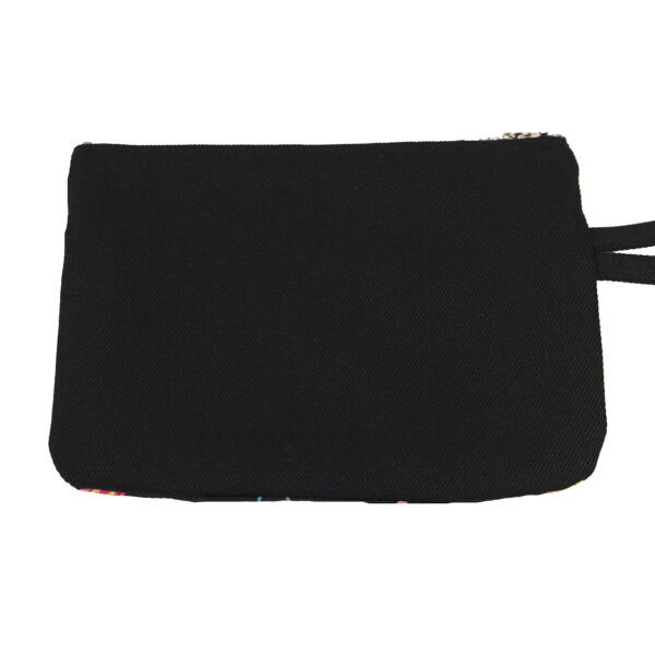 Pochette flamants roses et palmiers - Mini sac à main noir et rose - Image 6