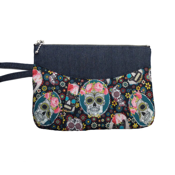 Pochette La Muerte - Mini sac tête de mort mexicaine - Image 3