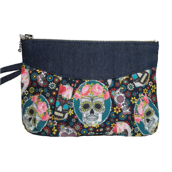 Pochette La Muerte - Mini sac tête de mort mexicaine