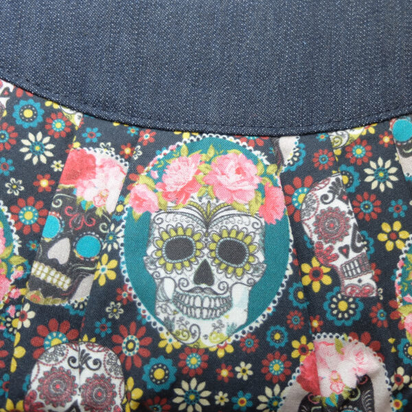 Pochette La Muerte - Mini sac tête de mort mexicaine - Image 5