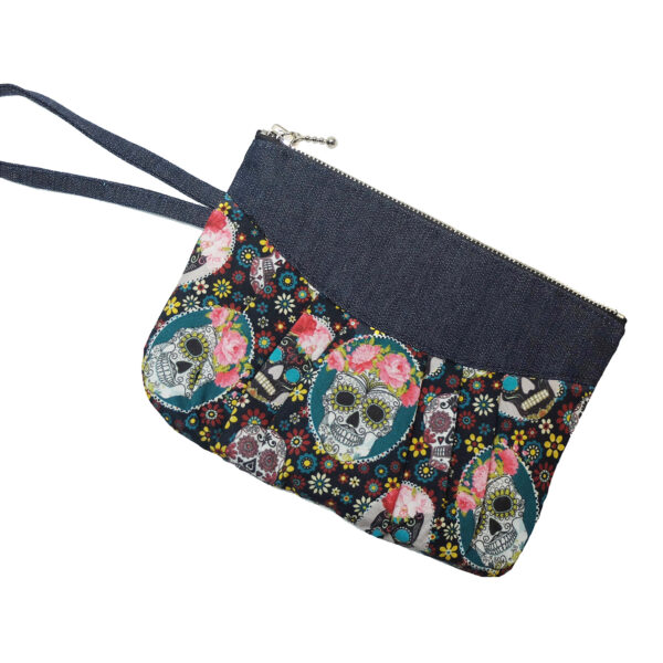 Pochette La Muerte - Mini sac tête de mort mexicaine - Image 4