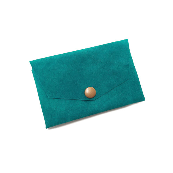 Porte-cartes en suède recyclé - Couleurs variées - Image 4