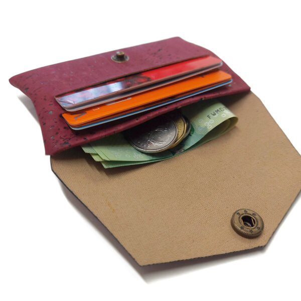Porte-cartes vegan en liège ou en papier lavable - Image 12
