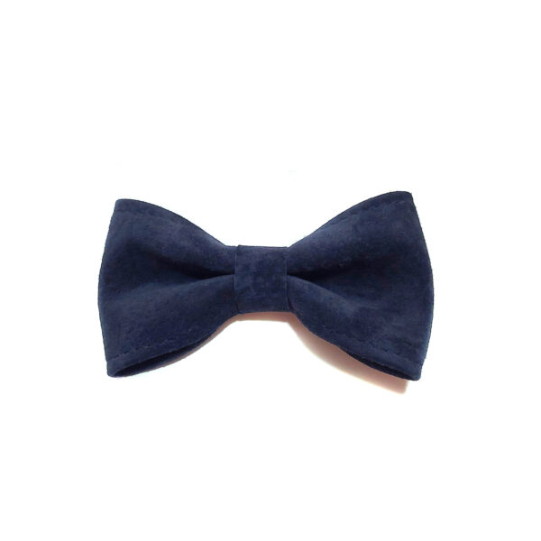 Barettes noeud - Pinces à cheveux en cuir/suède récupérés - Image 14