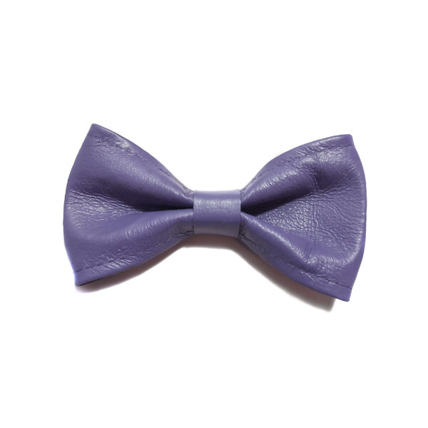 Barettes noeud - Pinces à cheveux en cuir/suède récupérés - Image 12