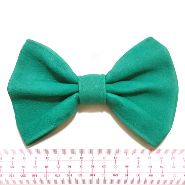 Pinces à cheveux - Barette noeud en cuir recyclé - Image 6
