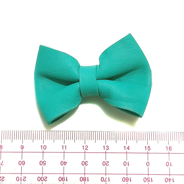 Pinces à cheveux - Barette noeud en cuir recyclé - Image 10