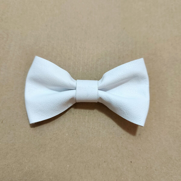 Pinces à cheveux - Barette noeud en cuir recyclé - Image 11