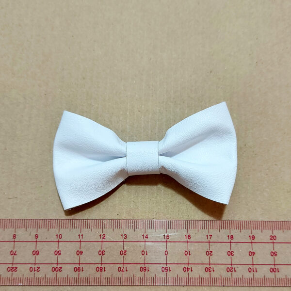 Pinces à cheveux - Barette noeud en cuir recyclé - Image 12