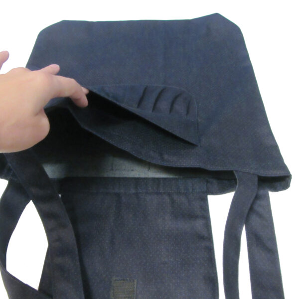 Sac pliable pois - Fourre-tout bleu violet foncé et gris - Image 7