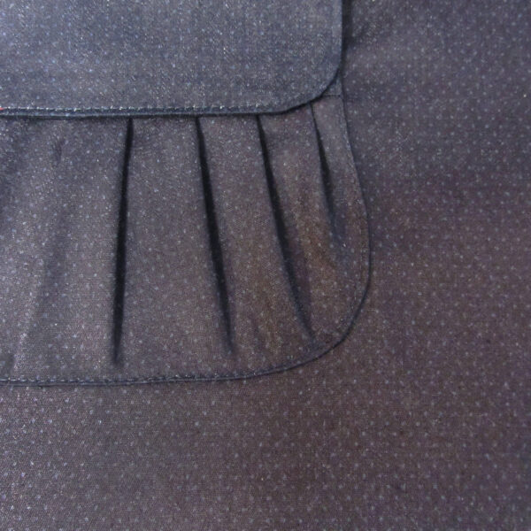 Sac pliable pois - Fourre-tout bleu violet foncé et gris - Image 6