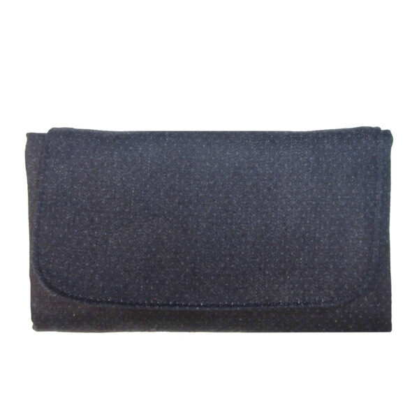 Sac pliable pois - Fourre-tout bleu violet foncé et gris - Image 2