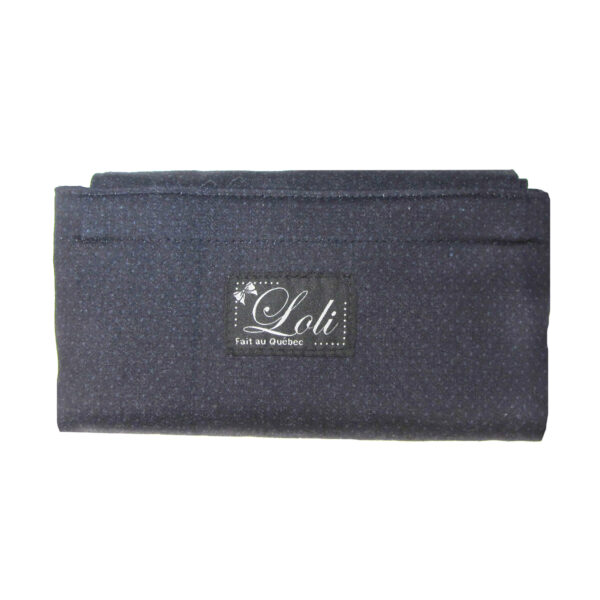 Sac pliable pois - Fourre-tout bleu violet foncé et gris - Image 8