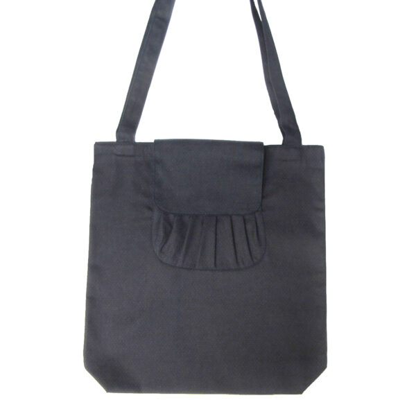 Sac pliable pois - Fourre-tout bleu violet foncé et gris - Image 3