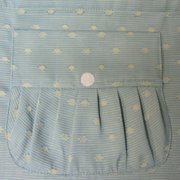 Sac pliable bleu pâle et pois beige - Image 6