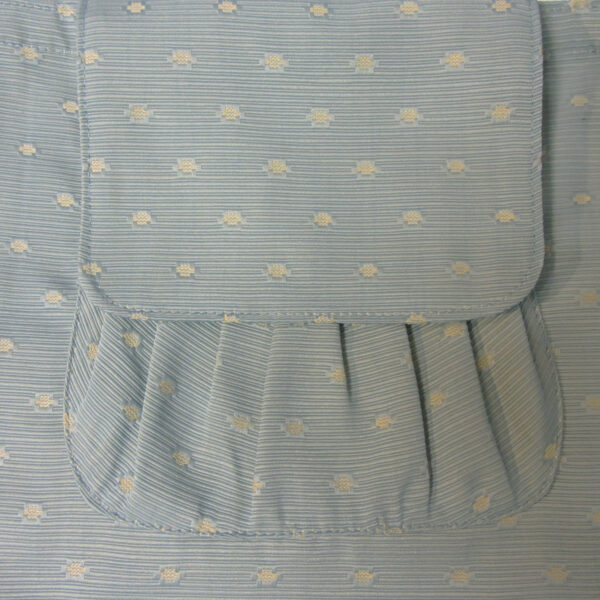 Sac pliable bleu pâle et pois beige - Image 5