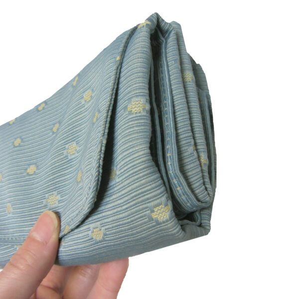 Sac pliable bleu pâle et pois beige - Image 4